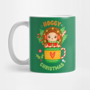 Hoggy Christmas Cute Hedgehog Mug